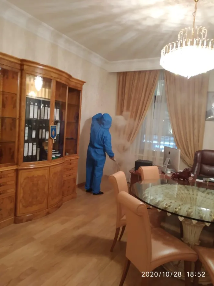 Дезинфекция кухни сухим туманом